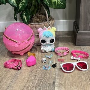 LOL BIGGIE PET RABBIT HOP HOP EUC retired item collectors